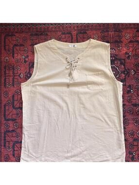 BOHO COOFANDY CREAM COTTON
